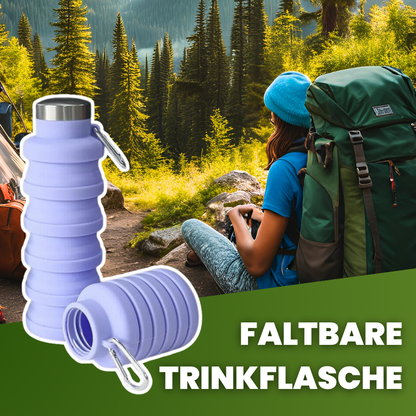 Faltbare Trinkflasche aus Silikon – flexibel, leicht und immer dabei!