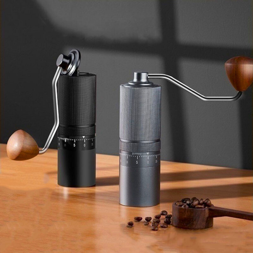 Manuelle Kaffeemühle aus Edelstahl – Echter Kaffeegenuss, immer und überall