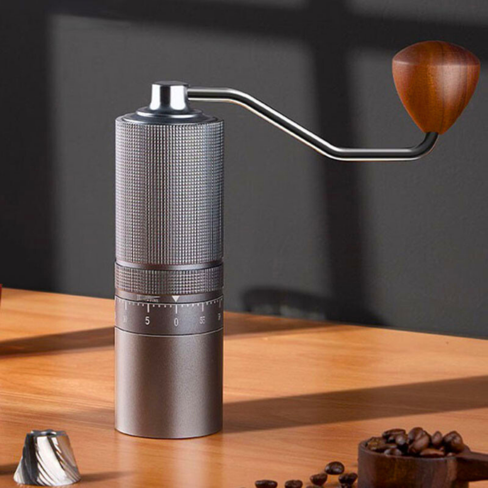 Manuelle Kaffeemühle aus Edelstahl – Echter Kaffeegenuss, immer und überall