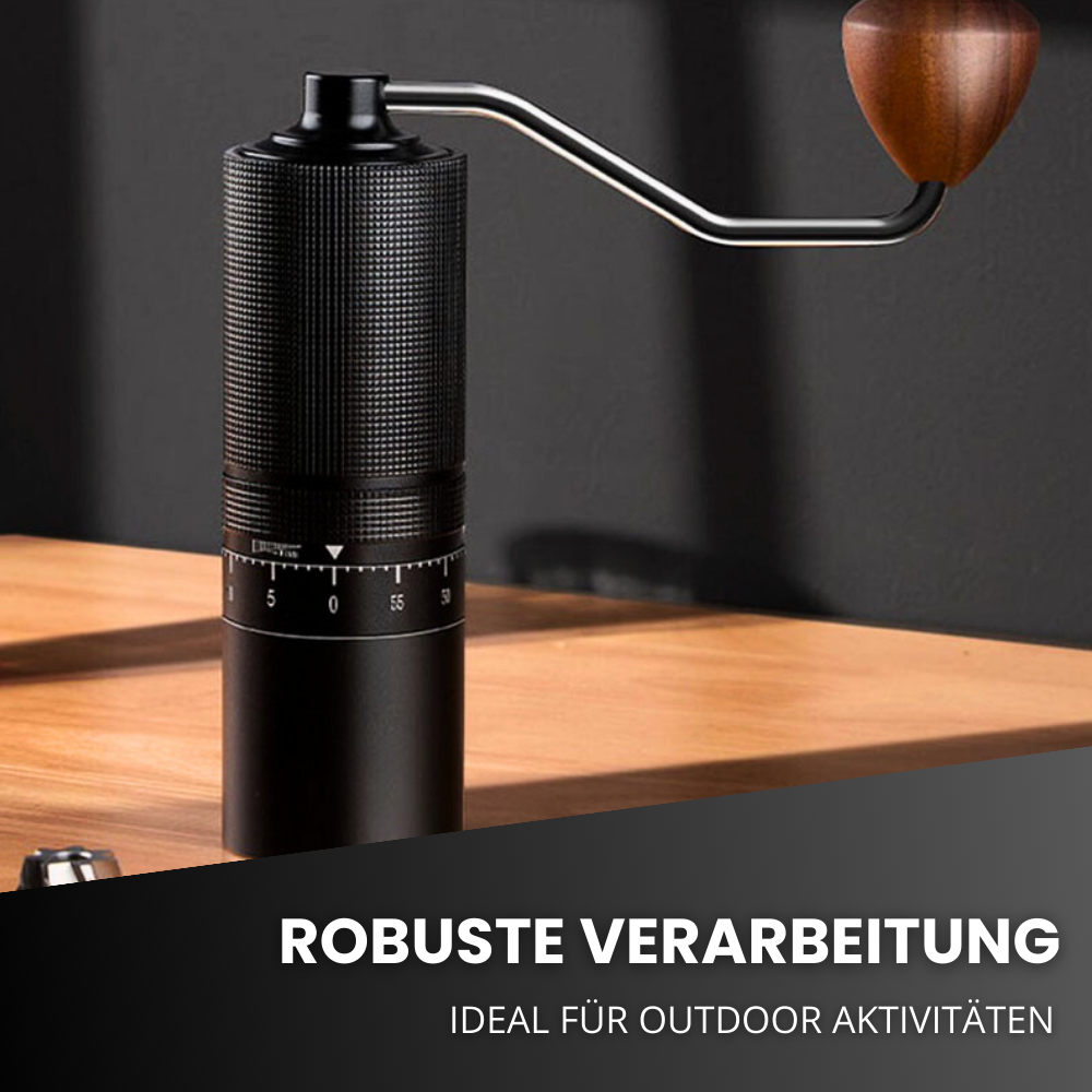 Manuelle Kaffeemühle aus Edelstahl – Echter Kaffeegenuss, immer und überall