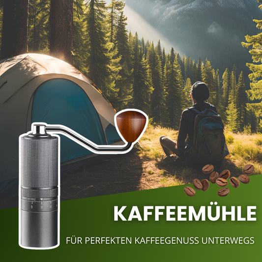 Manuelle Kaffeemühle aus Edelstahl – Echter Kaffeegenuss, immer und überall