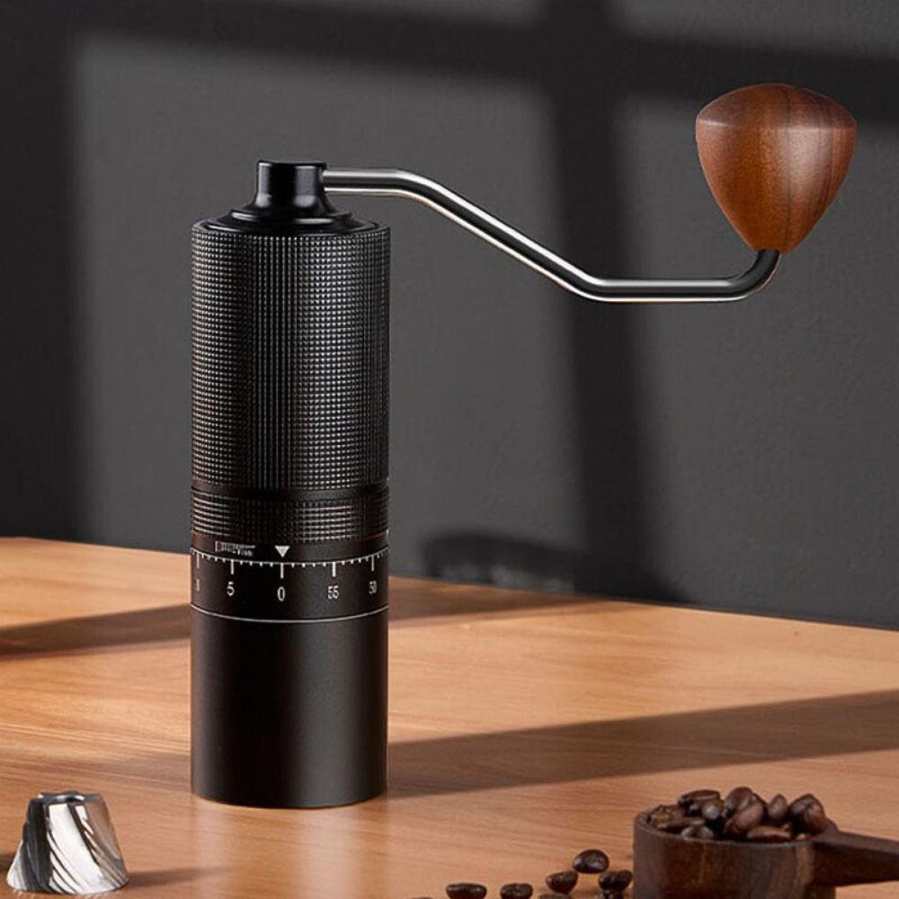 Manuelle Kaffeemühle aus Edelstahl – Echter Kaffeegenuss, immer und überall