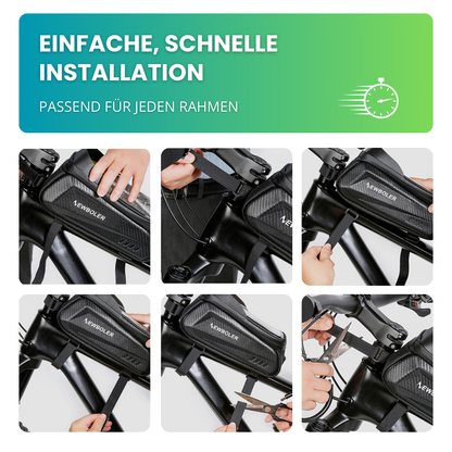 2-in-1 Fahrradtasche – Stauraum und Smartphone-Bedienung in einem