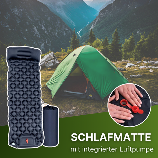 Outdoor-Schlafmatte mit integrierter Luftpumpe – Komfort in Sekundenschnelle