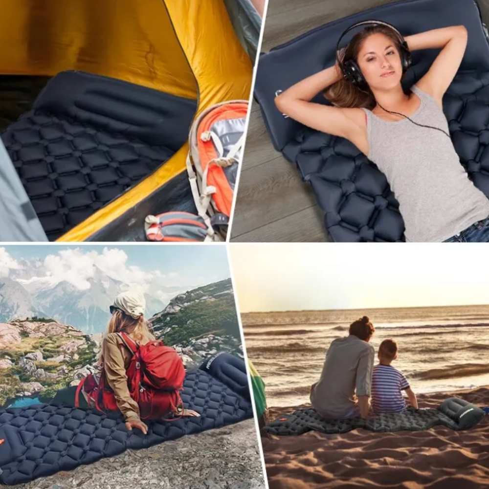 Outdoor-Schlafmatte mit integrierter Luftpumpe – Komfort in Sekundenschnelle