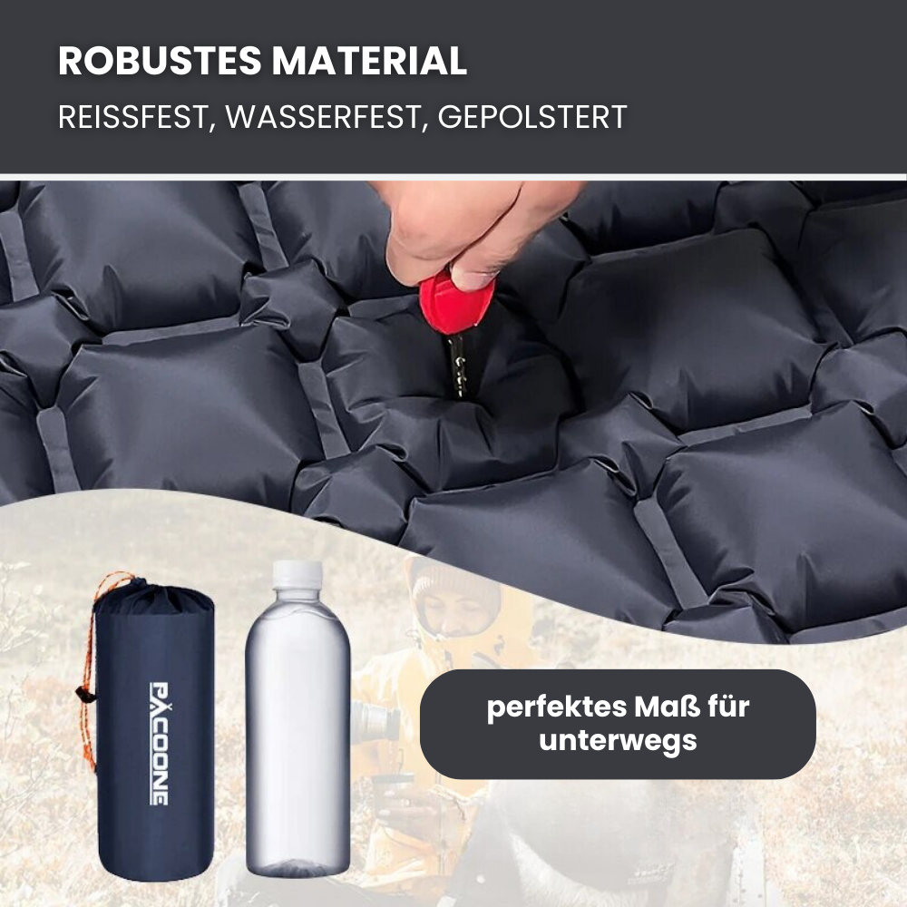 Outdoor-Schlafmatte mit integrierter Luftpumpe – Komfort in Sekundenschnelle